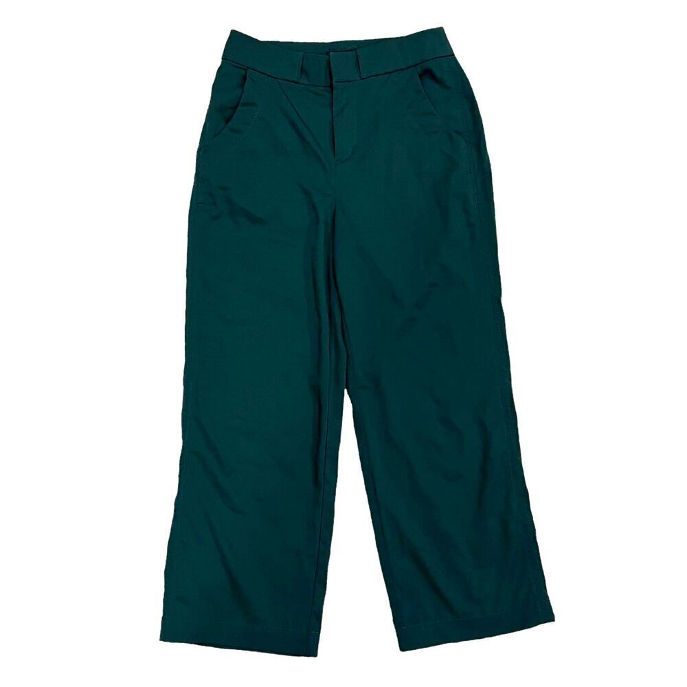 BDG Green Wide Leg Crop Trouser Pants 0